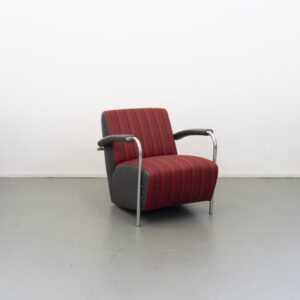 Leolux Scylla rood/bruin gestreept Chili