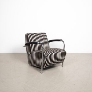 2-leolux-scylla-fauteuils-zwart-wit-gestreept