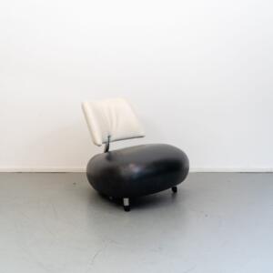 Leolux Pallone fauteuil zwart/wit