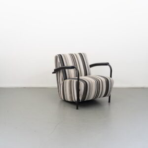 Leolux Scylla Fauteuil Zwart/Wit - Leer