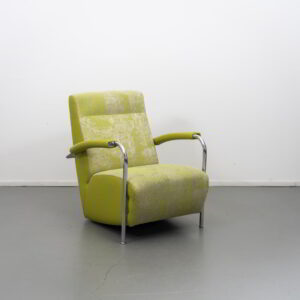 Leolux Scylla Fauteuil Hoog Geel Gemeleerd - Leer