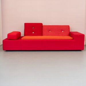 Vitra Hella Jongerius Poldersofa XS Rood mix 227 cm