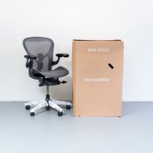Herman Miller Aeron Remastered Bureaustoel Graphite - Maat C Nieuw