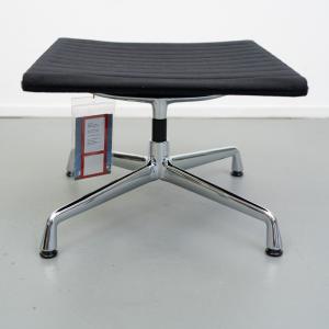 Vitra Eames EA 125 Hocker Zwart Hopsak - Chroom