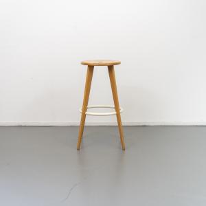 Vitra Jean Prouve Tabouret Haut Kruk - Eikenhout