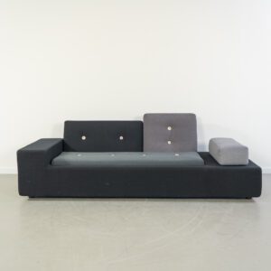 Vitra Hella Jongerius Poldersofa XS - Antraciet Mix