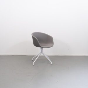 Hay About a Chair AAC21 Draaibaar Grijs/Taupe Stof - Wit