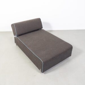 Leolux Collana Ligbank Antraciet Stof - Chroom