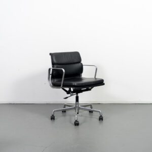 Vitra Eames Ea 217 Softpad Zwart Leer - Alu