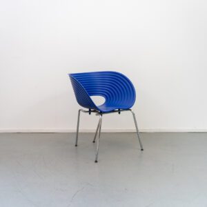 Vitra Tom Vac Kuipstoel Blauw - Chroom
