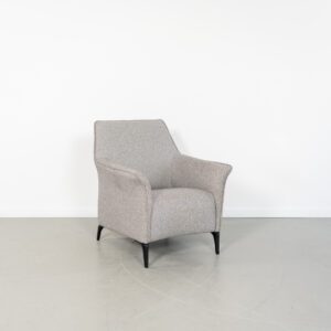 Leolux Mayuro Fauteuil Grijs Stof Gemêleerd - Zwart Frame