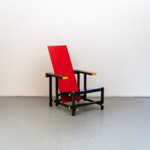 Cassina G Rietveld Geel Rood Blauw stoel
