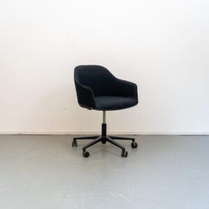 Vitra Softshell Stoel Zwart (Wielen)