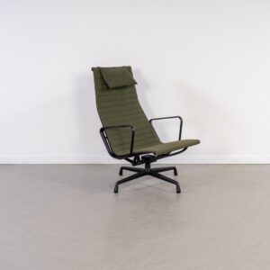 Vitra Eames EA124 Fauteuil Groen Hopsak – Chroom