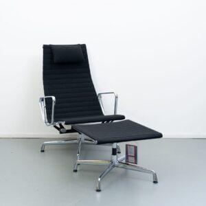 Vitra Eames EA 124+125 Set Zwart Hopsak – aluminium