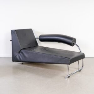 Gispen Karel Doornman Chaise Longue Leer - Chroom