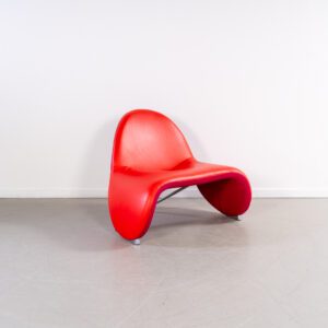 Leolux Sella Fauteuil Rood/Roze Leer