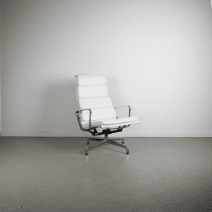 Vitra Eames EA 222 Softpad Wit – Chroom