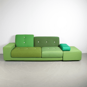 Vitra Hella Jongerius Poldersofa Groen 260 cm