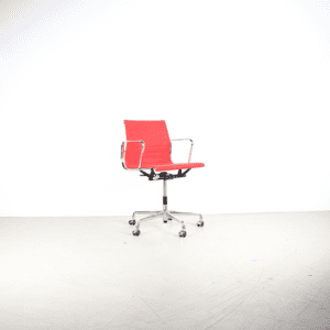 Vitra Eames Ea117 Bureaustoel Rood Hopsak – Chroom