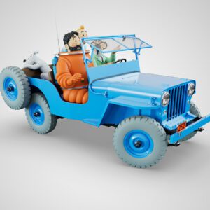 Kuifje op de Maan  De blauwe Jeep CJ2A schaal 1/8 Nieuw