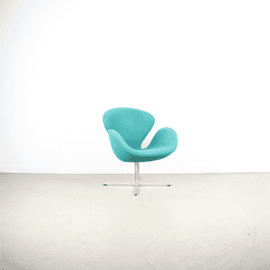 Fritz Hansen Swan Chair Blauw Stof - Aluminium