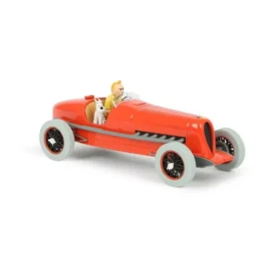 Kuifje auto 1:24 De Rode Racewagen Nieuw
