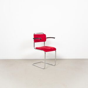 Gispen 201 Stoel Rood Stof