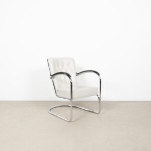 Gispen 412S Fauteuil Wit Leer