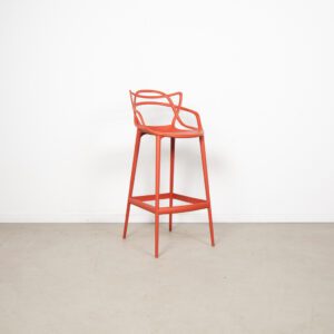 Kartell Masters Kruk Rood (hoogte)