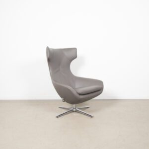 Leolux Caruzzo Plus Fauteuil Grijs Leer