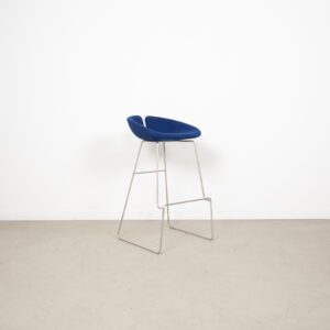 Moroso Fjord Kruk Blauw Stof 75 cm - Staal