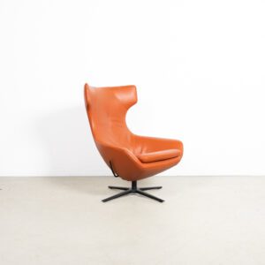 Leolux Caruzzo Plus Fauteuil Oranje Leer